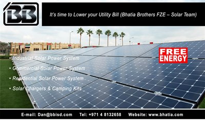 Bhatia Brothers FZE – Solar Team