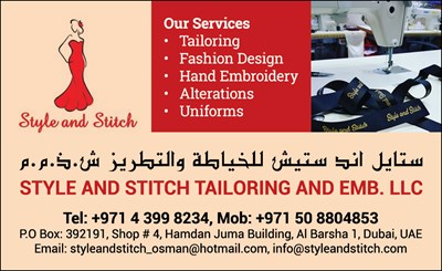 Style and Stitch Tailoring And Embroidery L.L.C